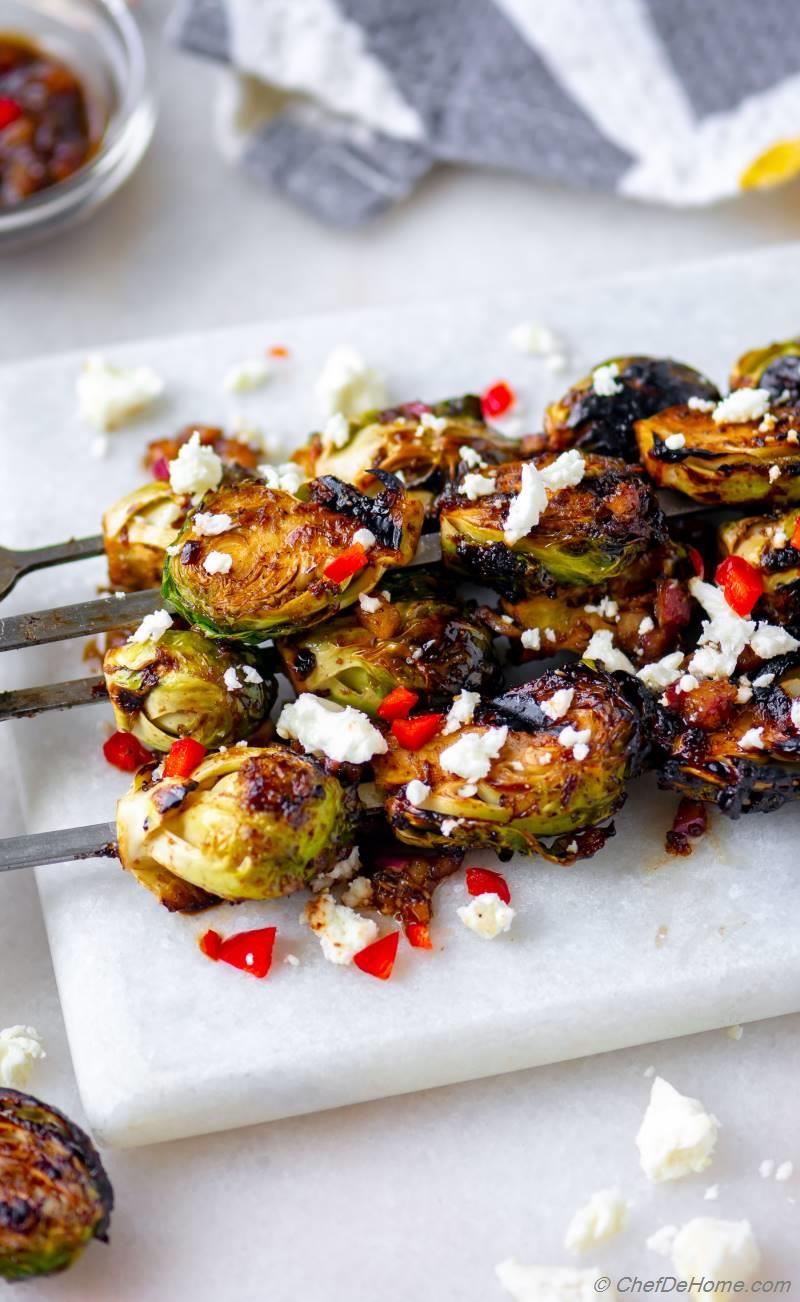 Grilled Brussel Sprouts with Balsamic Grilled Brussel Sprouts Recipe