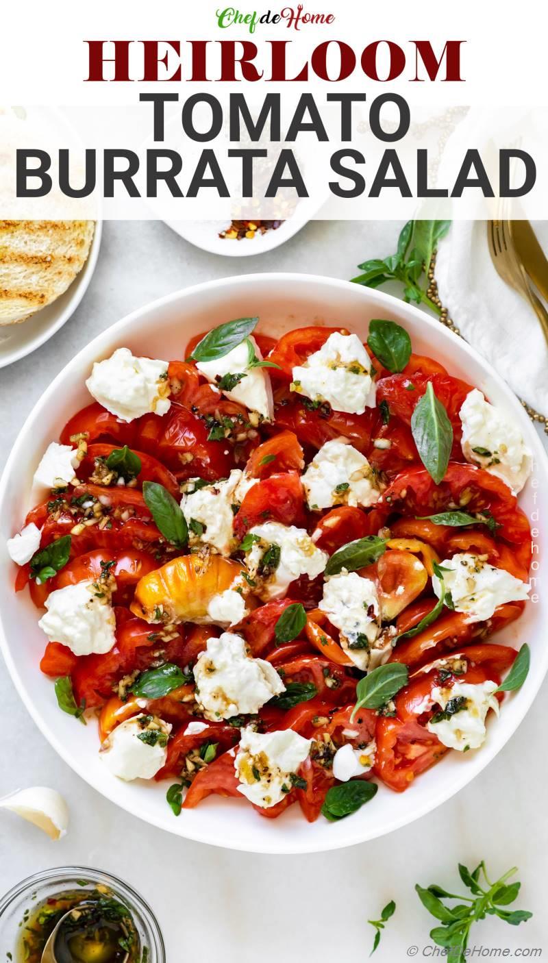 Heirloom Tomato Burrata Salad Recipe