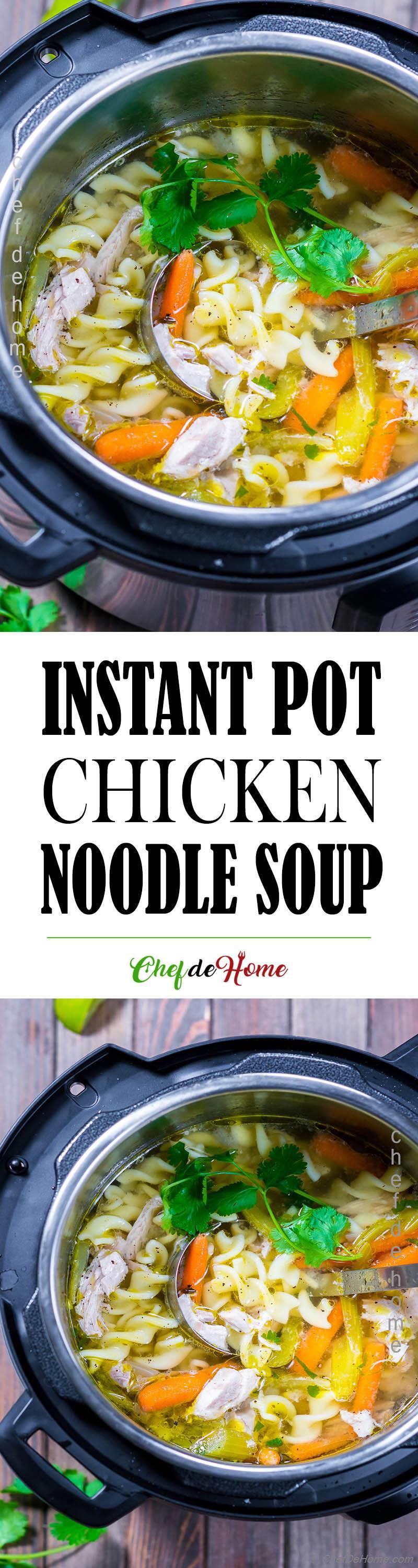 Instant Pot Chicken Noodle Soup Recipe