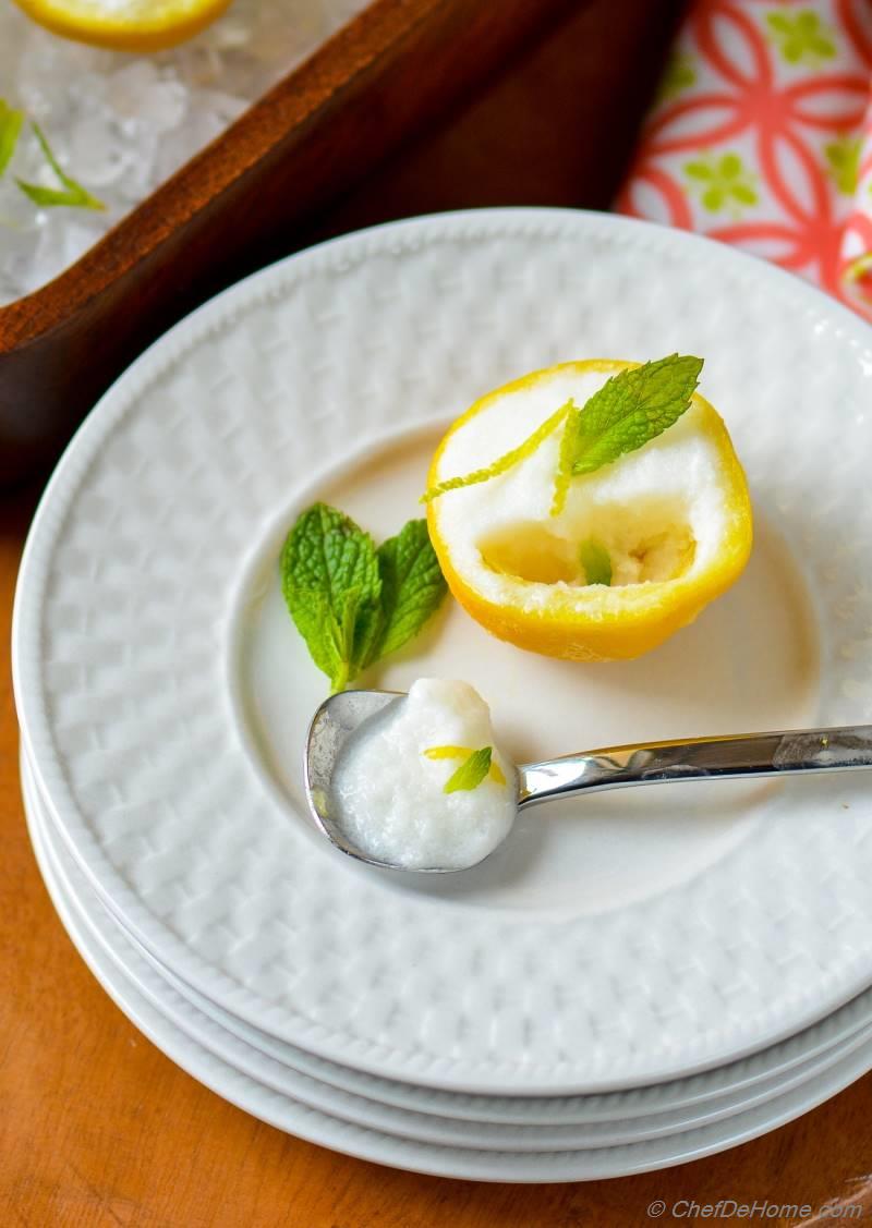 Coconut Lemonade Sorbet Recipe