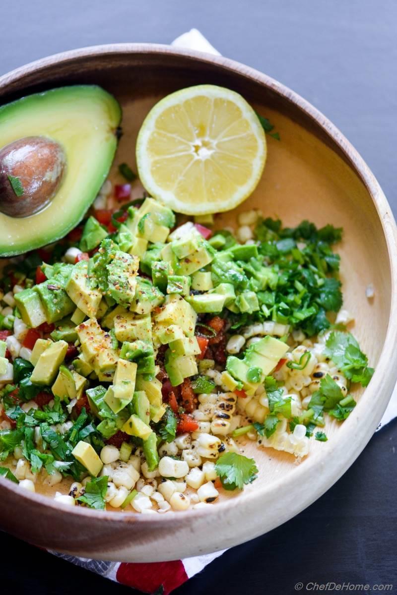 Zesty Roasted Corn Guacamole Recipe