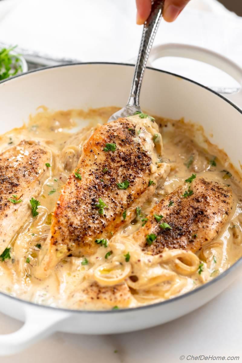 Chicken Dijon Creamy Mustard Chicken Recipe