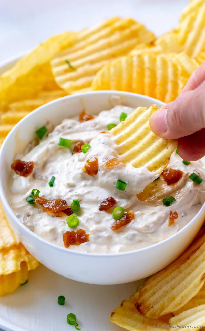 Homemade French Onion Dip Recipe