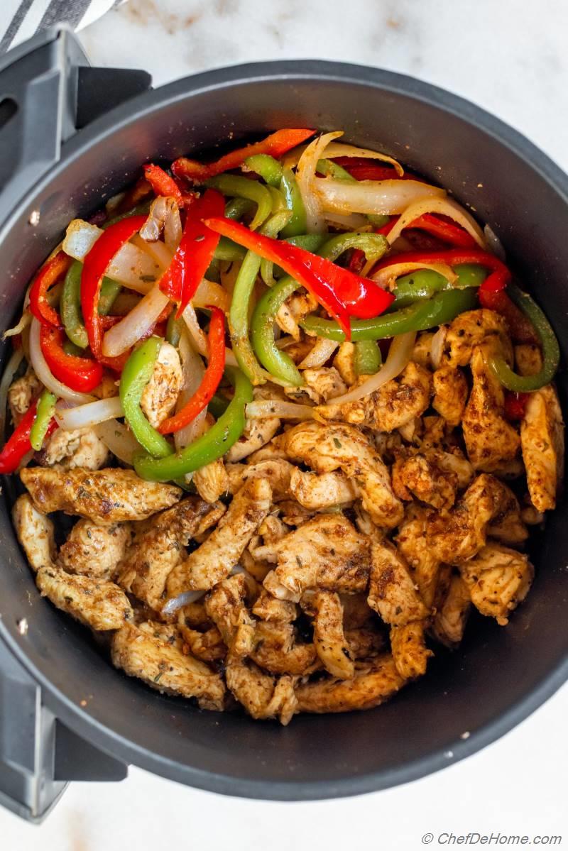 Air Fryer Chicken Fajitas Recipe