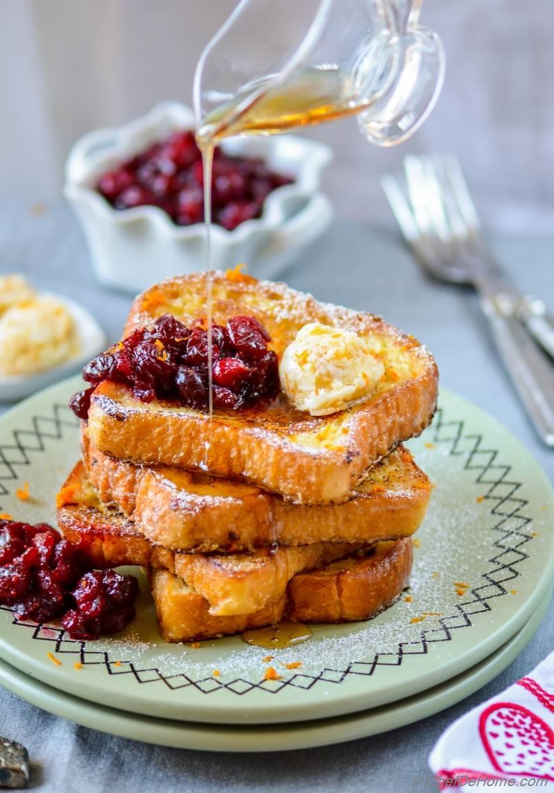 Eggnog French Toast with Orange Butter Recipe