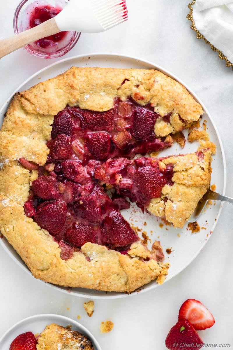 Strawberry Rhubarb Galette Recipe