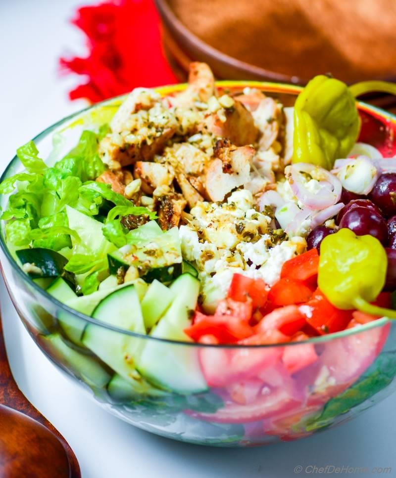 Greek Chicken Chopped Salad Recipe