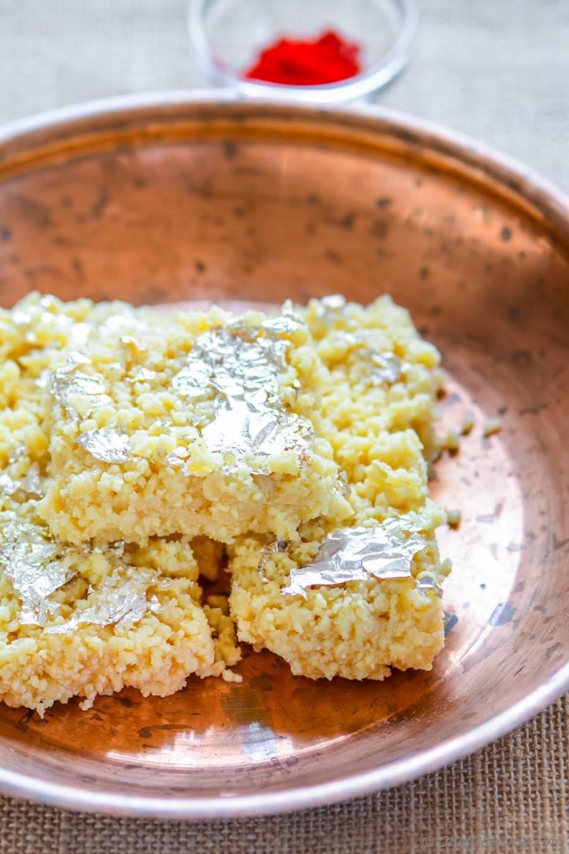 Indian Kalakand Burfi with Condensed Milk Recipe