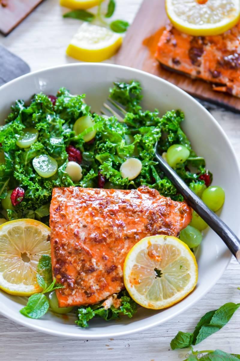 Cedar Plank Grilled Chipotle Maple Glazed Salmon Recipe