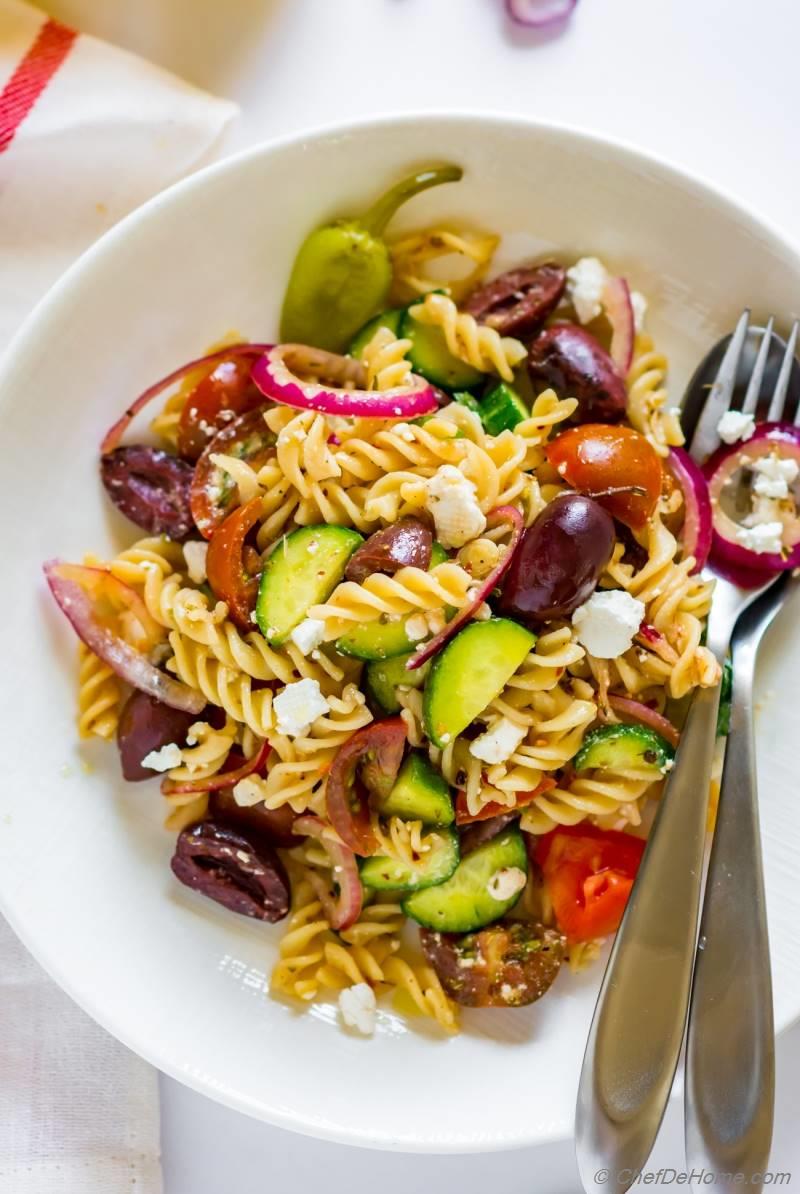 Ultimate Greek Pasta Salad Recipe