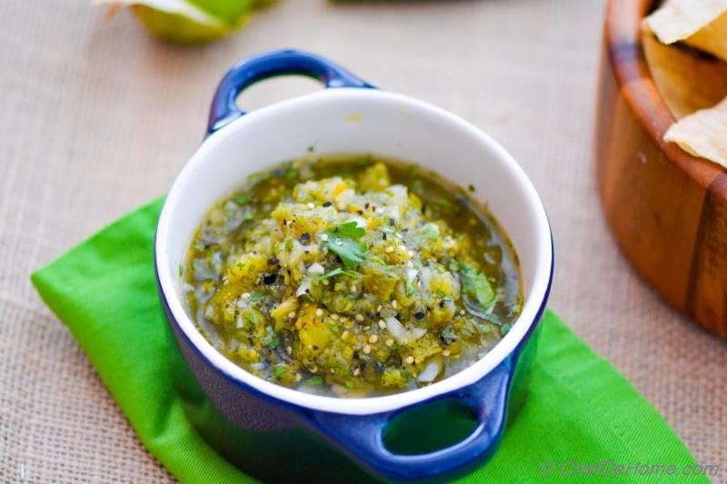 Fire Roasted Tomatillo Salsa My other Chipotle Mexican Grill Favorite