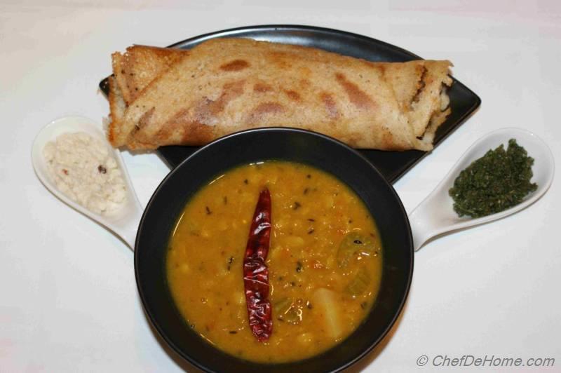 Lentils with Tamarind and Veggies Recipe | ChefDeHome.com