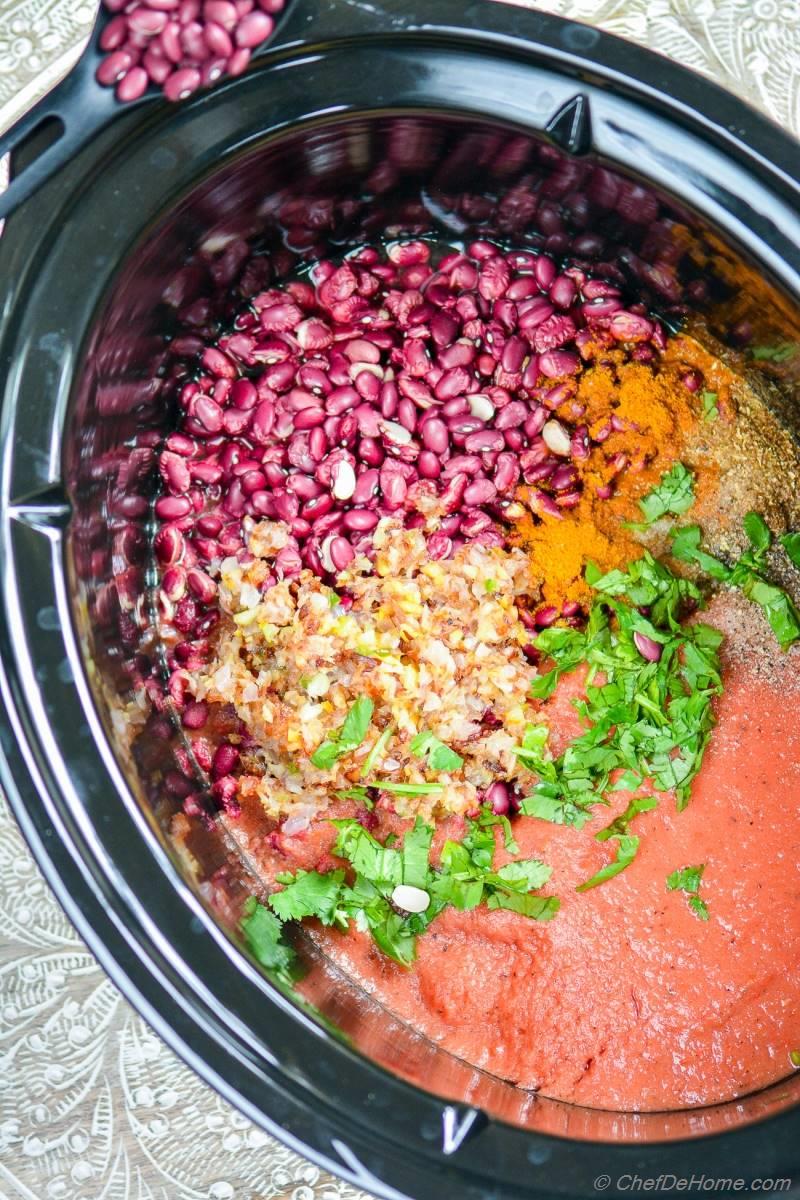 Creamy Slow Cooker Beans Curry Recipe