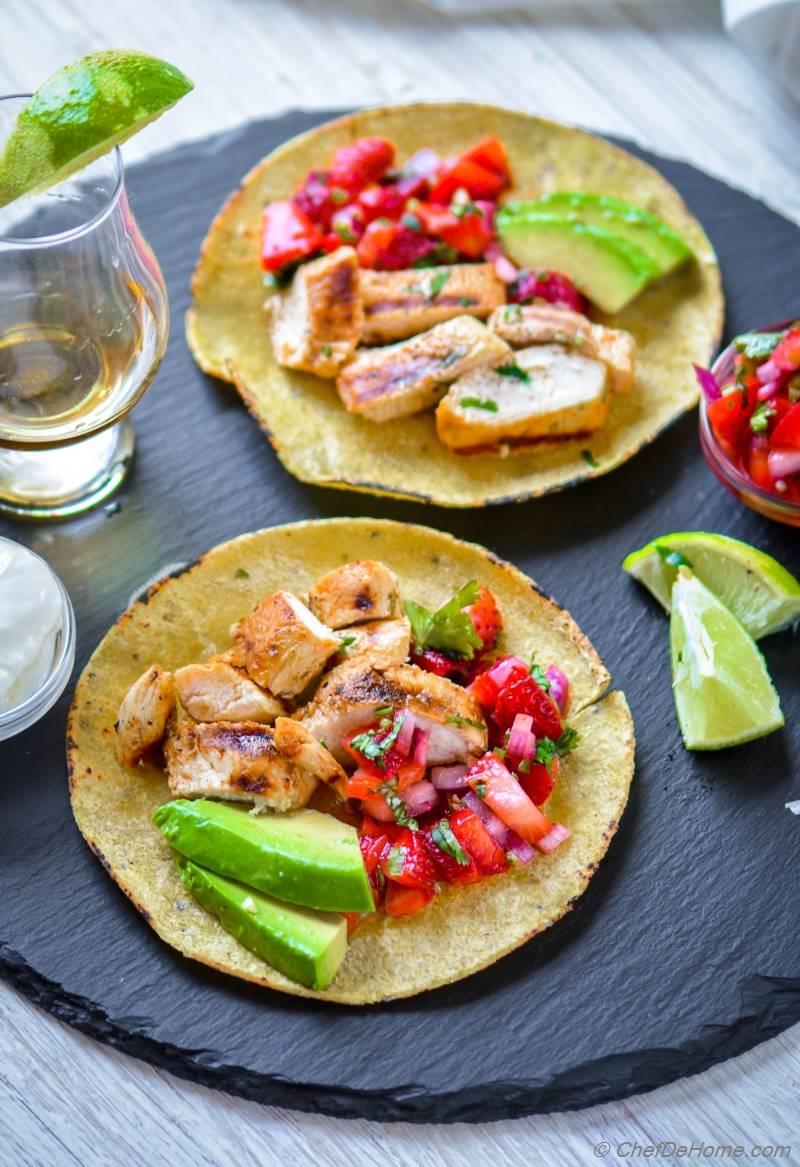 Grilled Tequila Lime Chicken Tacos Recipe