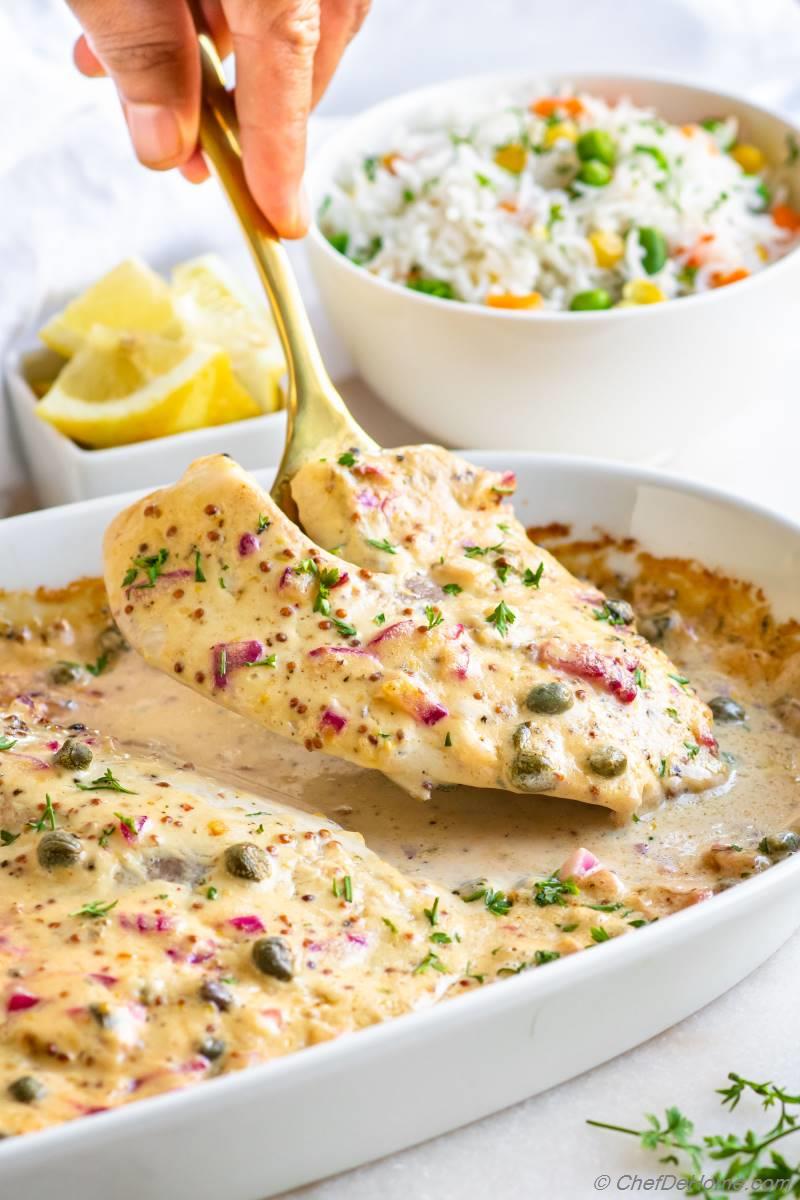 Baked Tilapia with Mustard Sauce Recipe