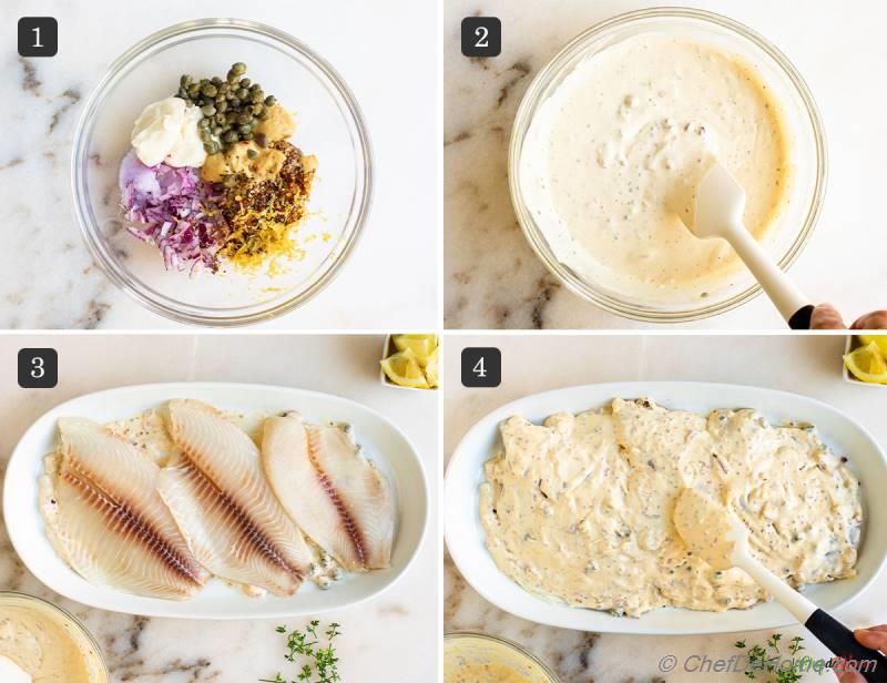 Baked Tilapia with Mustard Sauce Recipe